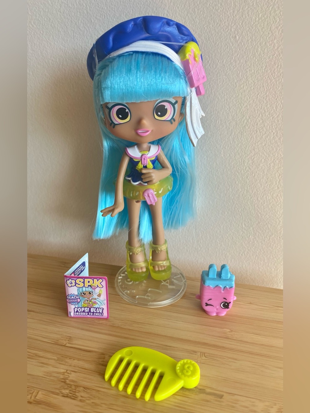 Shopkins Shoppie doll Popsi Blue